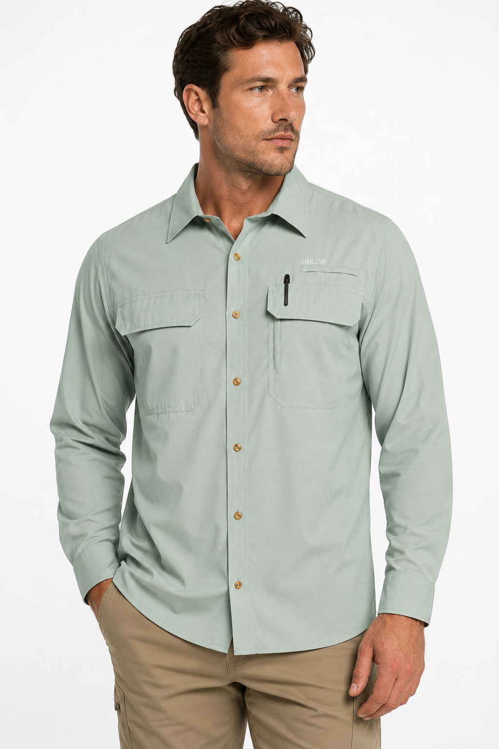 Men's UPF 50+ Long Sleeve Sun Protection Shirt