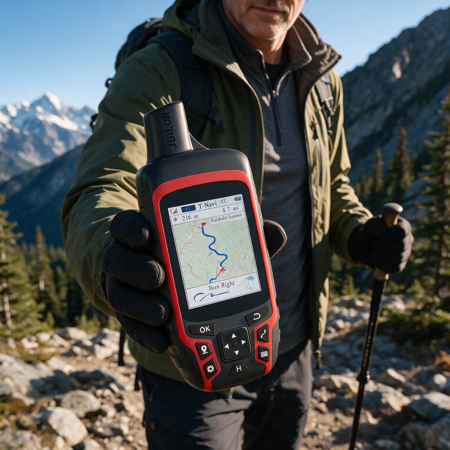 Handheld GPS Navigator with 2.4" Color Display & Multi-GNSS Support