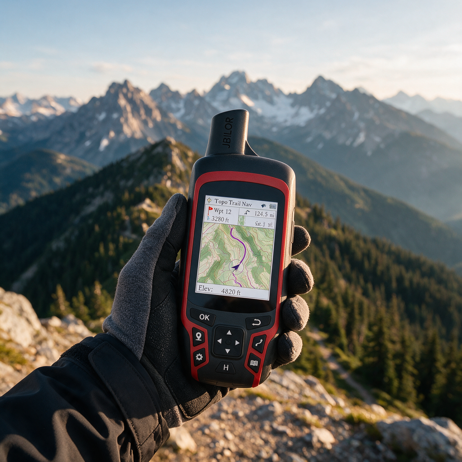 Handheld GPS Navigator with 2.4" Color Display & Multi-GNSS Support
