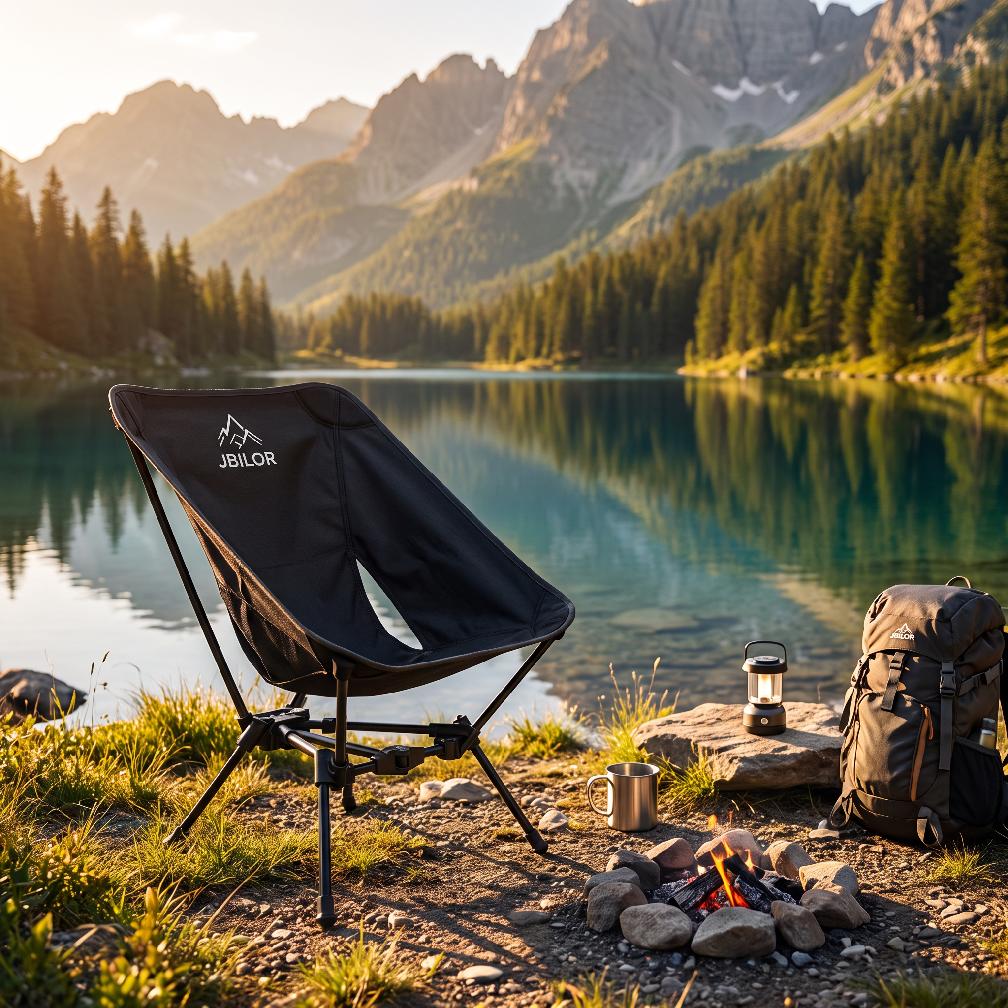 Ultralight Portable Camping Chair – Compact Folding Backpacking Chair with Carry Bag
