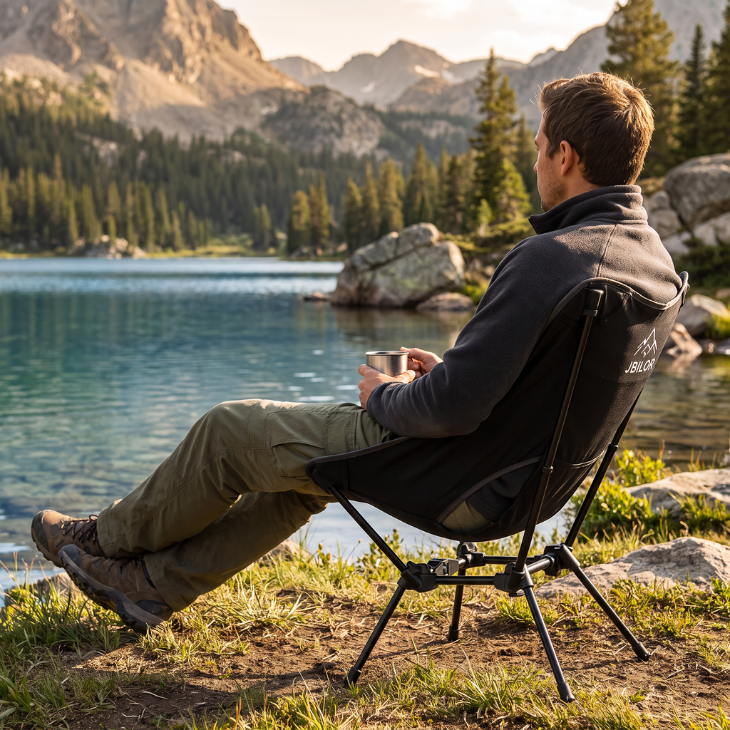 Ultralight Portable Camping Chair – Compact Folding Backpacking Chair with Carry Bag