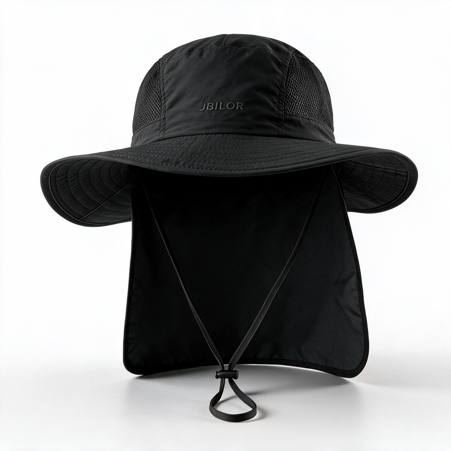 UPF 50+ Wide Brim Sun Hat with Neck Flap