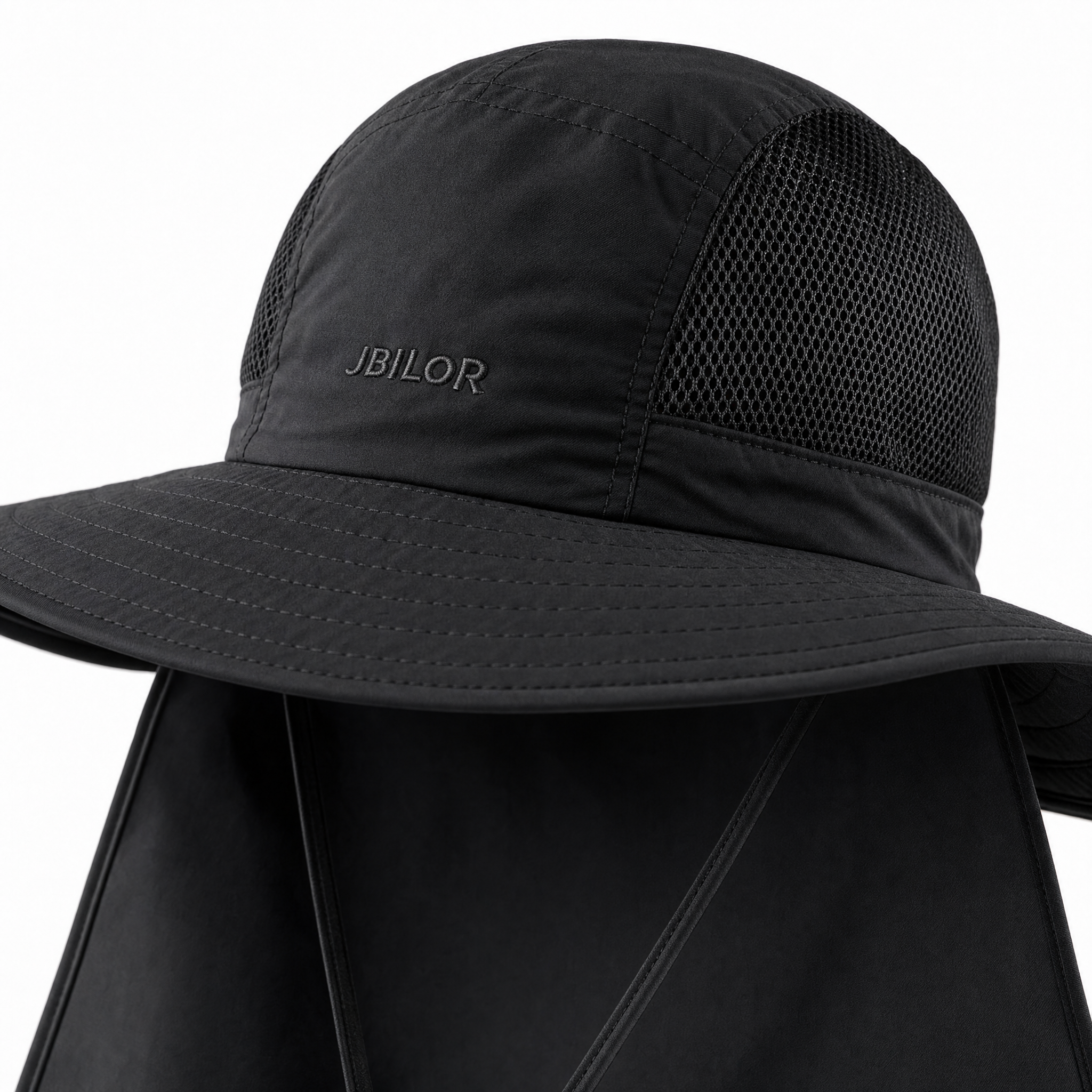 UPF 50+ Wide Brim Sun Hat with Neck Flap