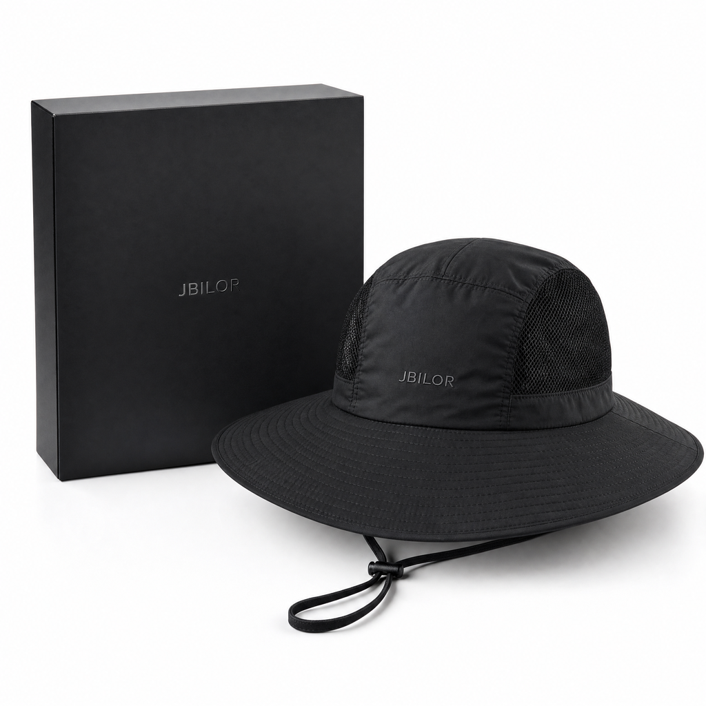 UPF 50+ Wide Brim Sun Hat with Neck Flap